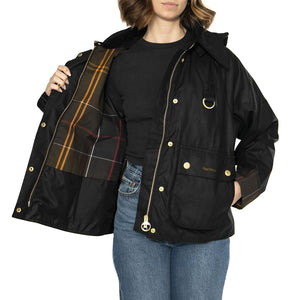 Reighton Wax Black / Classic Jacket - Giacca Donna Nera LWX1397-BK71  BARBOUR 