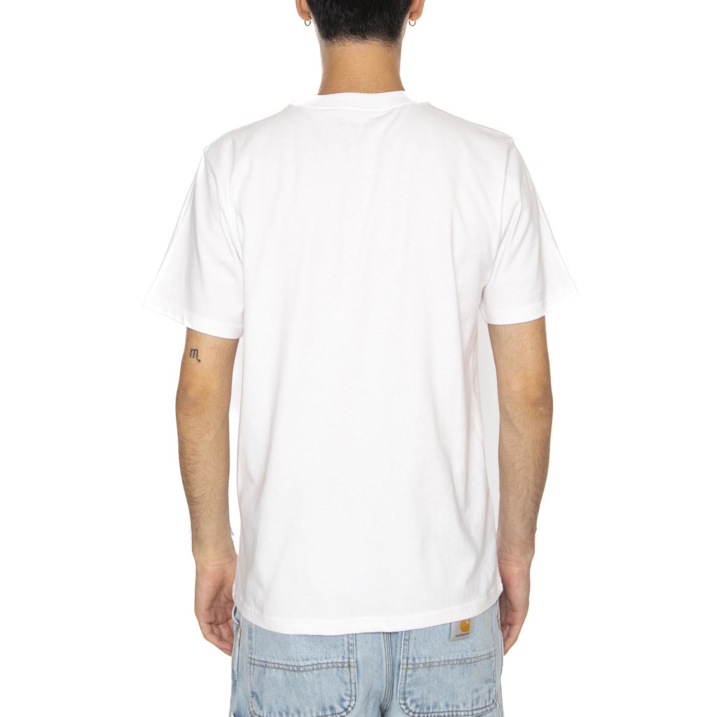S/S Alumni T-Shirt White - Maglietta Girocollo Uomo Bianca I035207.02XX  CARHARTT WIP 