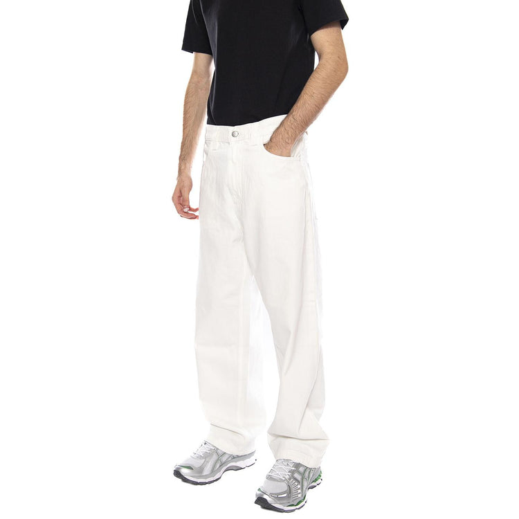 Brandon Pant - Pantaloni Uomo Bianchi I035893 0202 CARHARTT WIP 