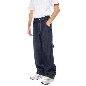 Pantolone Lungo T. Denim Blu Lav Ammorbidito - Pantaloni Denim Jeans Uomo Blu R.GIALLO-L-DNMB-001 . BLUESKIN 