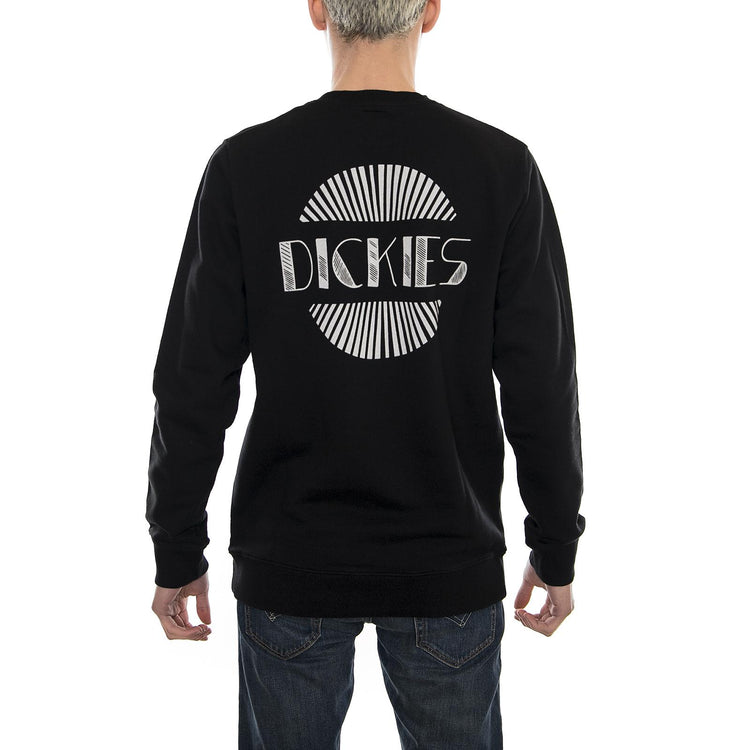 WINTERS Black - Felpa Girocollo Uomo Nera 02 200197-BK . DICKIES 