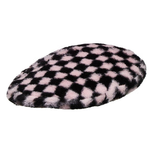 Faux Fur Beret Pepto Check - Cappello Multicolore K4369-PC629  KANGOL 