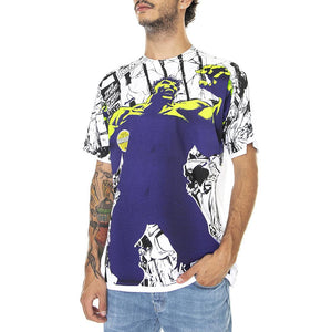 Gamma S/S Tee White - Maglietta Girocollo Uomo Bianca / Multicolore TS01973-WHITE  HUF 