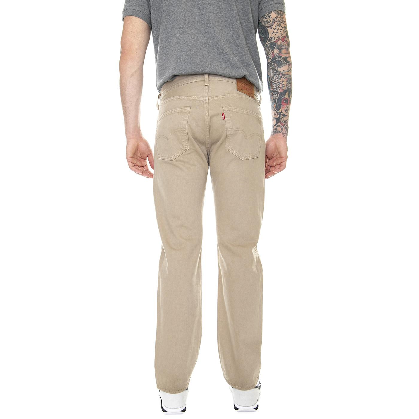 501 Levi's Original Let Us Go Gd Neutral - Pantaloni Denim Jeans Uomo Beige 00501-3384 . LEVIS 
