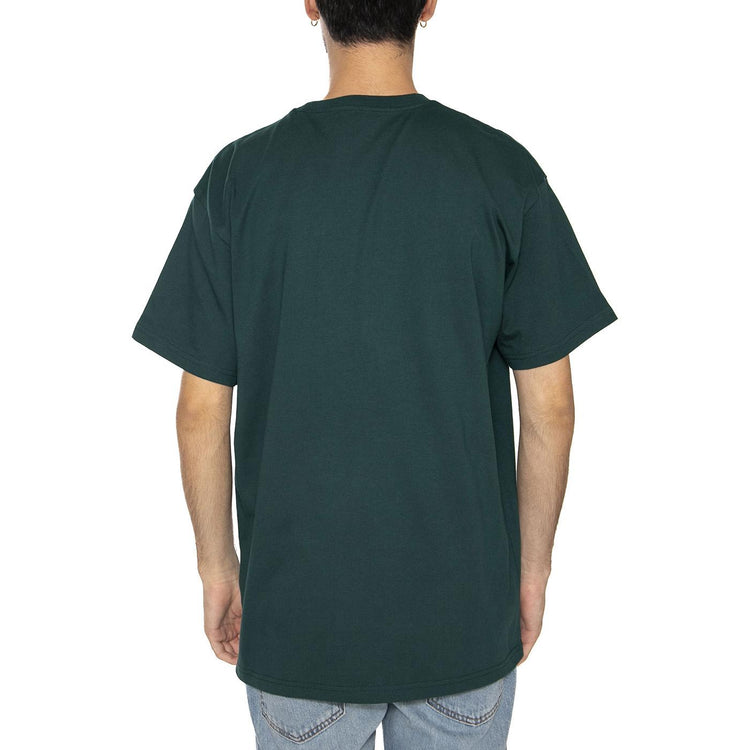 S/S Chase T-Shirt Dark Fir / Gold - Maglietta Girocollo Uomo Verde I026391.30YXX . CARHARTT WIP 