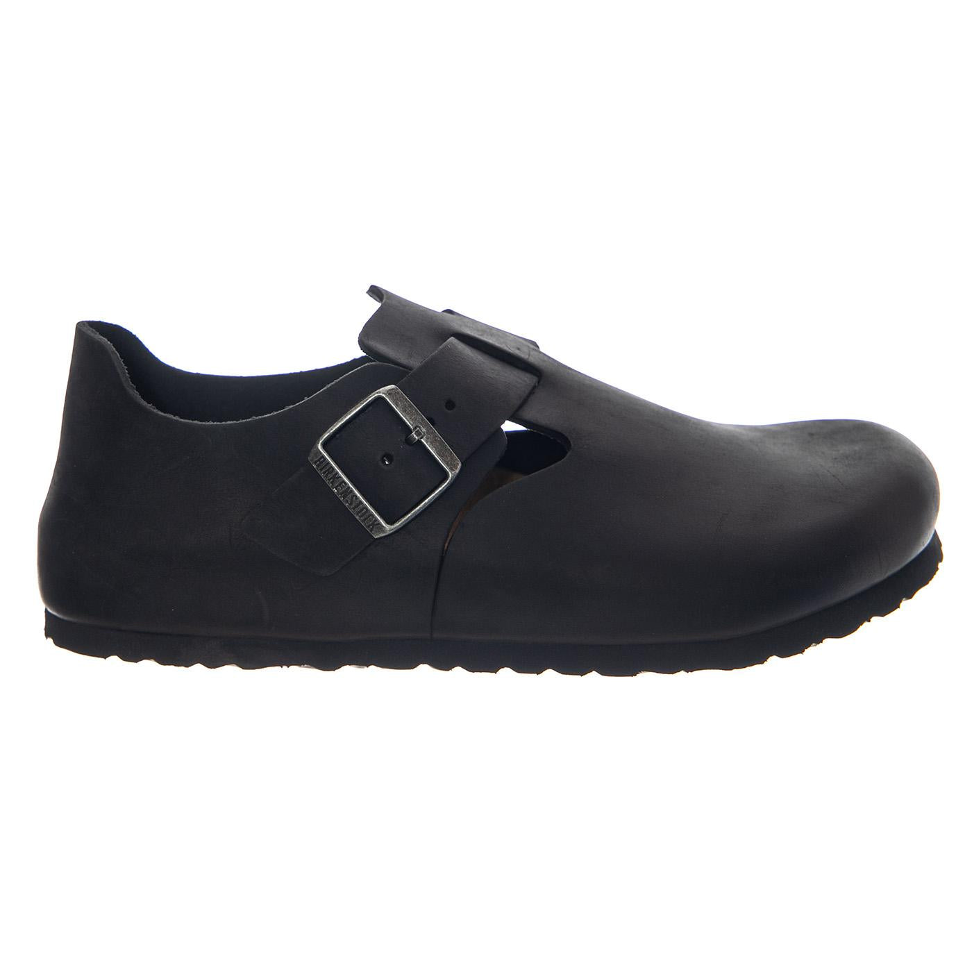 London Oiled Leather Narrow Fit - Scarpe Uomo / Donna Nere 166543 BLK BIRKENSTOCK 