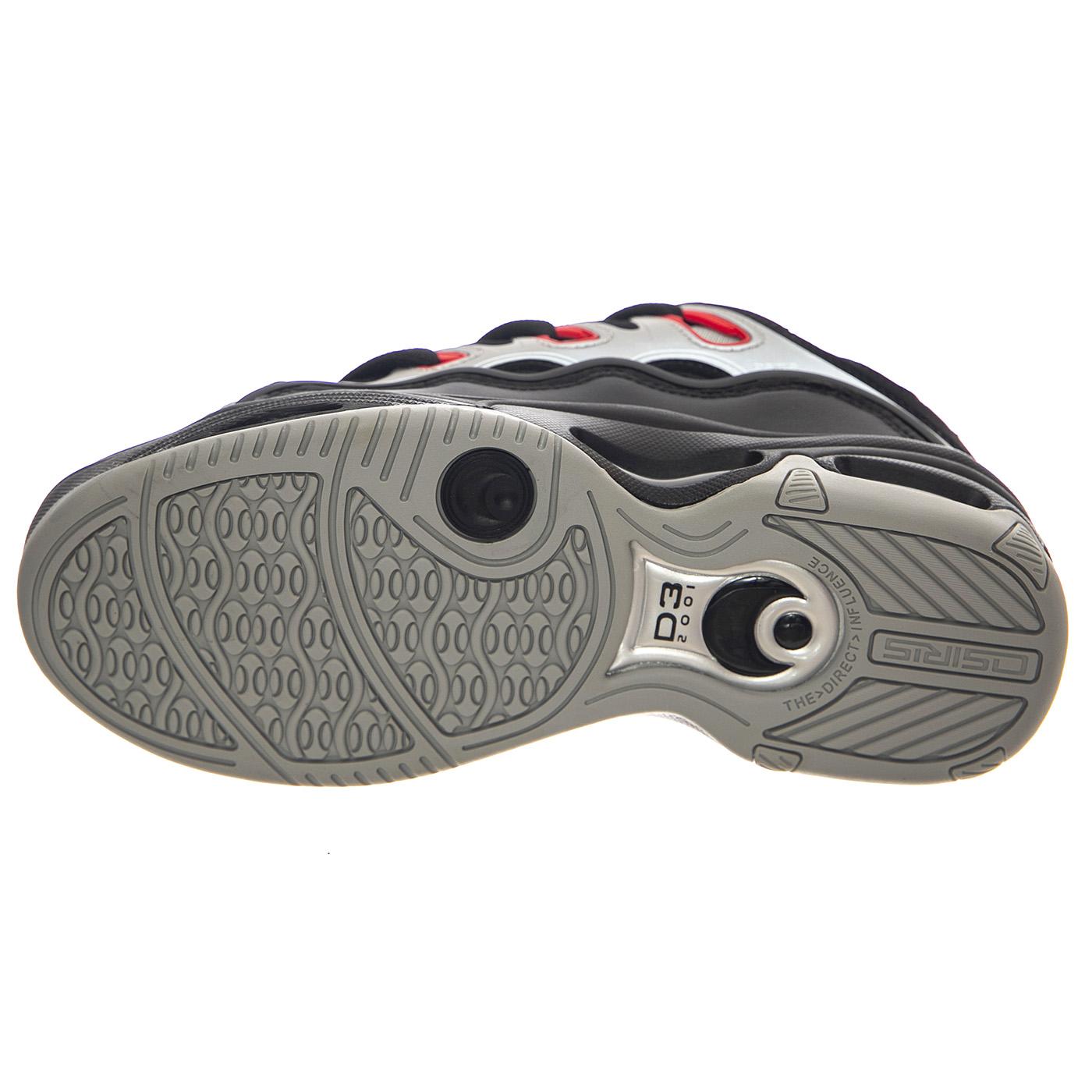 D3 2001 Foowear Black / Light Grey / Red - Scarpe Uomo Multicolore 1141-OS002756  OSIRIS 