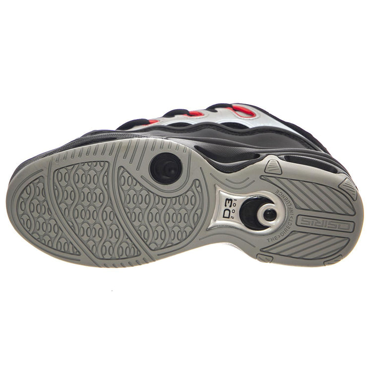 D3 2001 Foowear Black / Light Grey / Red - Scarpe Uomo Multicolore 1141-OS002756  OSIRIS 