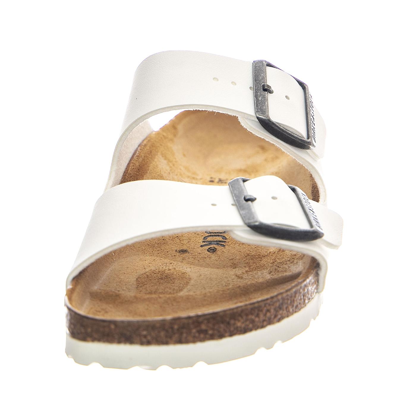 Arizona white Birko Flor - Sandali Uomo / Donna Bianchi 552683  BIRKENSTOCK 
