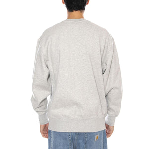 Authentic Crew Light Gray Heather Bros BC03 Neutral - Felpa Girocollo Uomo Grigia A9244-0001 . LEVIS 
