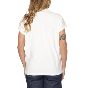 White Volta Tee White - Maglietta Girocollo Donna Bianca WTS00226-WHITE  THINKING 
