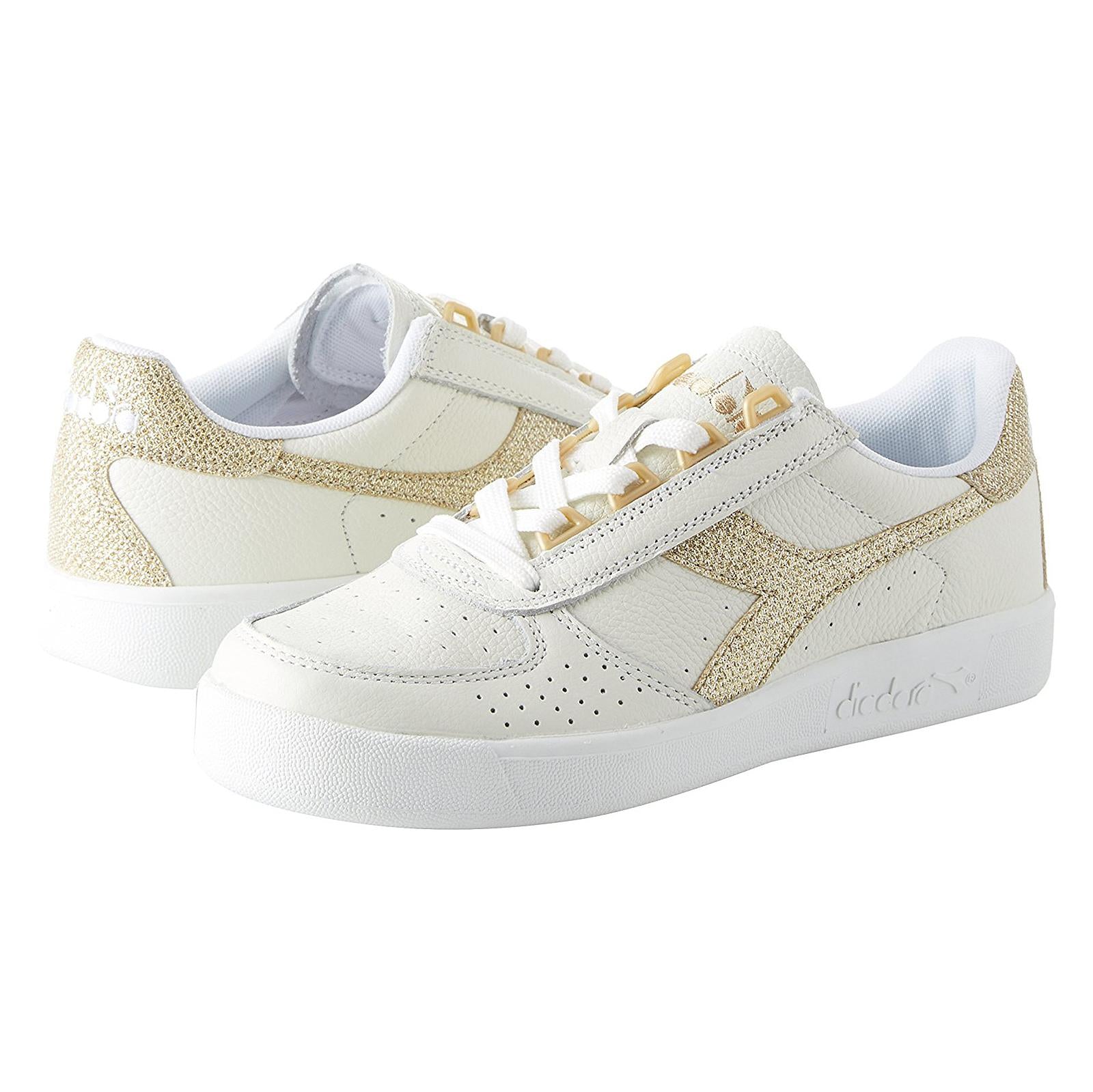 B.ELITE L WN WHITE/GOLD 501.173135-C1070  DIADORA 