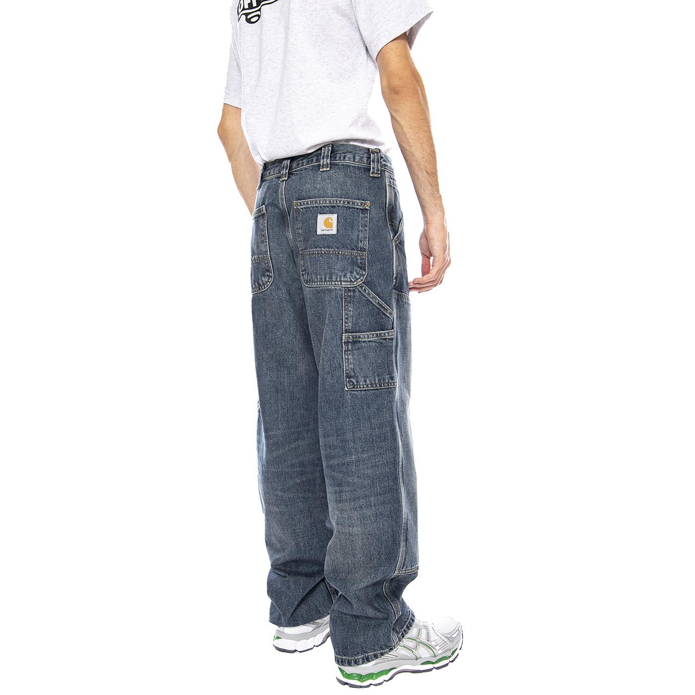 OG Double Knee Pant Blue - Pantaloni Denim Jeans Uomo Blu I035797.014L  CARHARTT WIP 