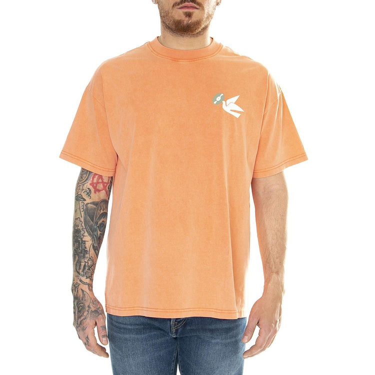 Beat Tee Washed Coral - Maglietta Girocollo Uomo Rosa FNKSS24-21722  FUNKY 