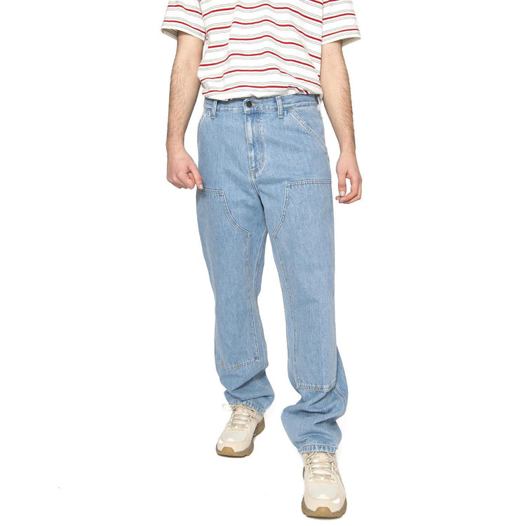 Double Knee Pant Blue - Pantaloni Denim Jeans Uomo Blu I032699.0112  CARHARTT WIP 