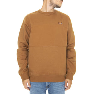 Fairview Crew-Neck Sweatshirt - Duck Brown - Felpa Girocollo Uomo Marrone 02 200238-BD . DICKIES 