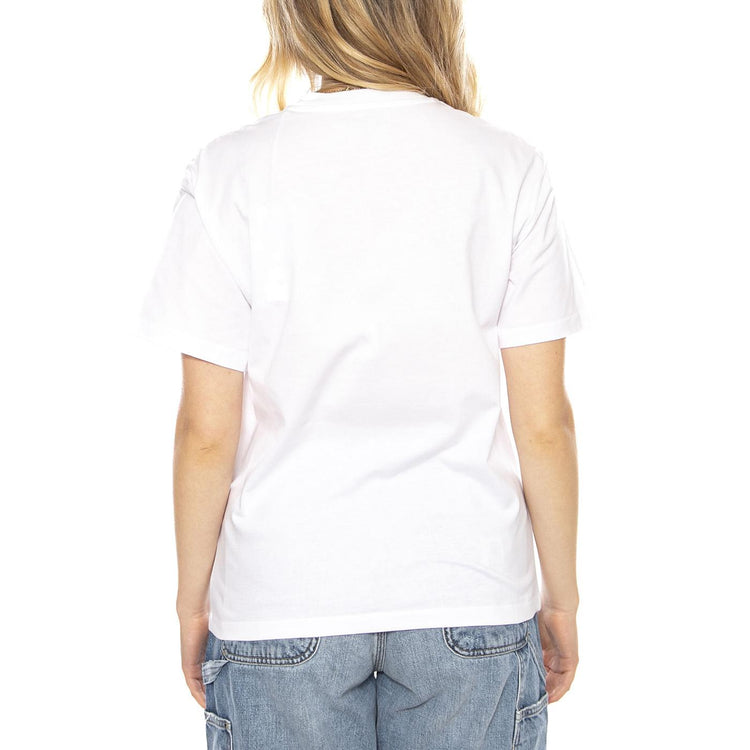W Carhartt S/S Heart Patch T-Shirt - Bianca - Maglietta Donna I032318_00A_XX . CARHARTT WIP 