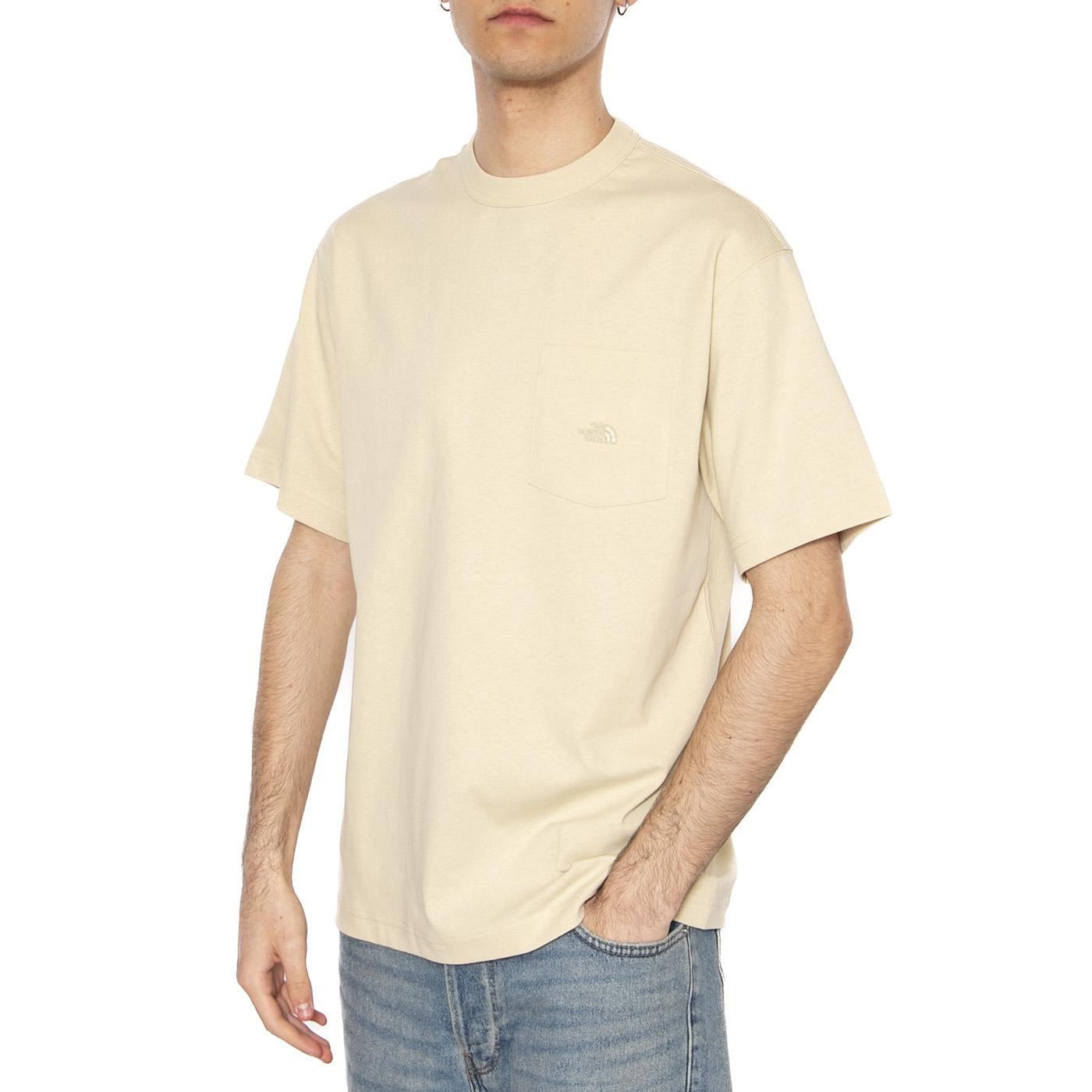Men's SS Dome Relaxed Pocket Tee - Maglietta Girocollo Uomo Beige NF0A8C3P3X41  THE NORTH FACE 