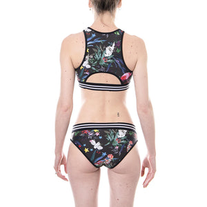 SWIMMING SUIT BLACK ALLOVER MULTICOLOR 110739-GP5410  CHAMPION 