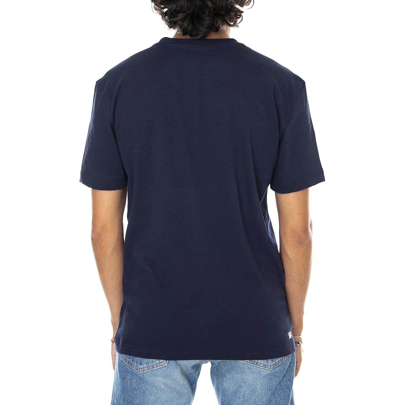 Logo - Maglietta Girocollo Uomo Blu TH7618-166  LACOSTE 
