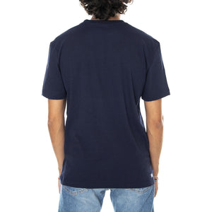 Logo - Maglietta Girocollo Uomo Blu TH7618-166  LACOSTE 