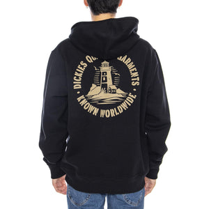 Parrotsville Hoodie Black - Felpa con Cappuccio Uomo Nera DK0A87NRBLK1  DICKIES 