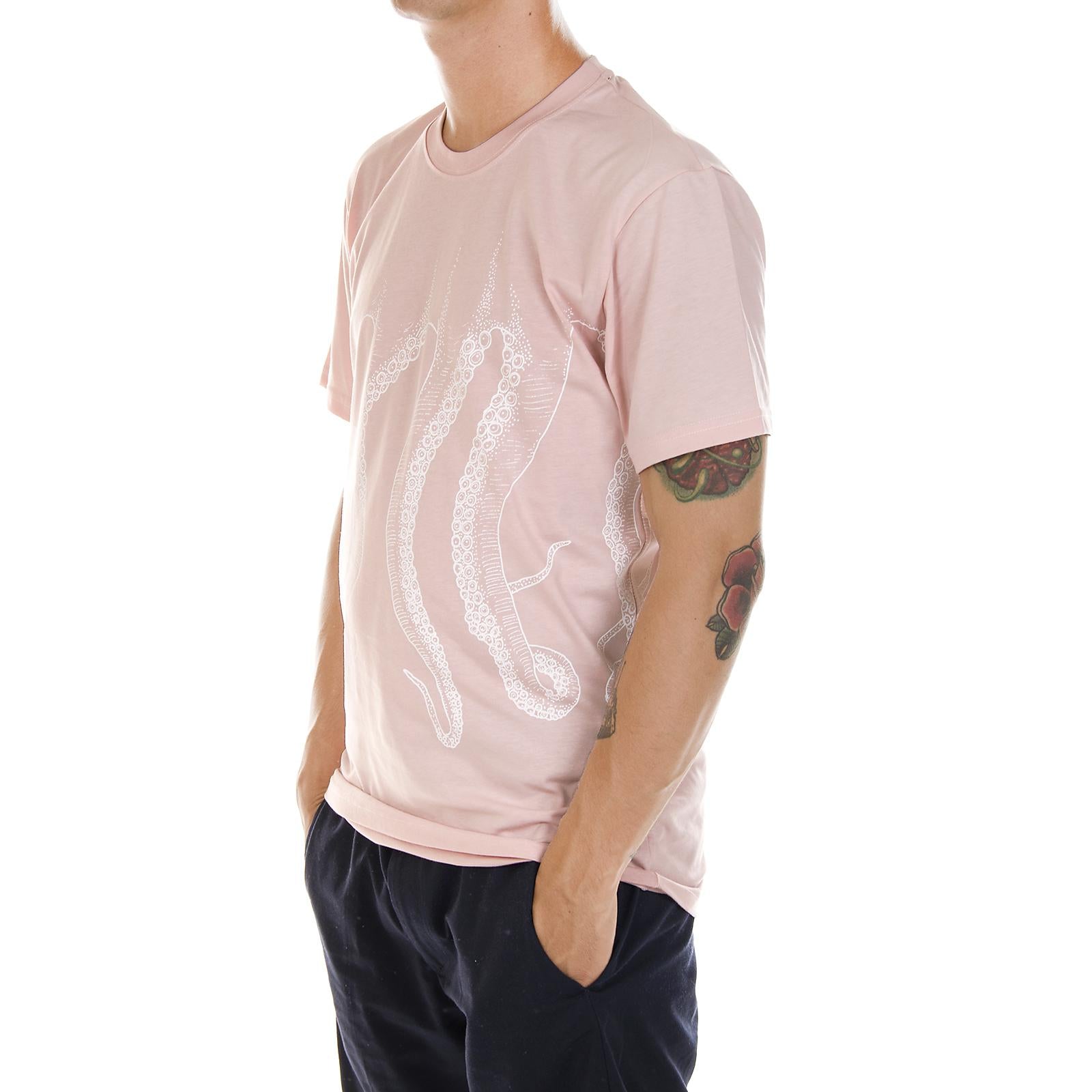 W OCTOPUS OUTLINE TEE WHITE PINK 94253_4  OCTOPUS 