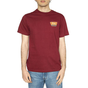 Linwood S/S STT Logo - Maglietta Girocollo Uomo Bordeaux 16172-IBPOC  BRIXTON 