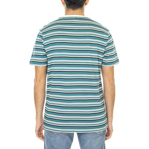 Zephir Multi Stripe SS Tee Blu - Maglietta Girocollo Uomo Blu / Multicolore F4KSD008-347  FARAH 