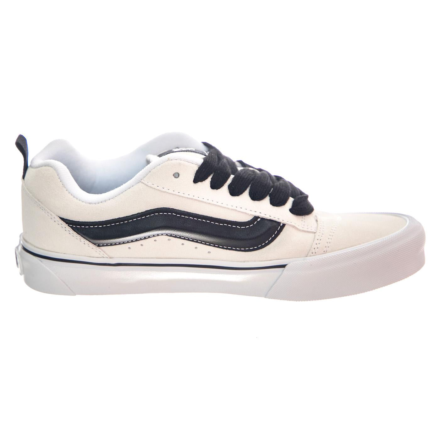 Knu School Suede White / Black - Scarpe Profilo Basso Uomo Bianche VN0009QCYB21  VANS 