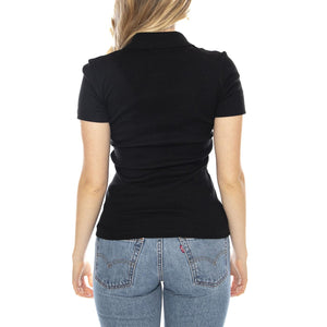 Polo Maglietta M/C 031 Lacoste -- Polo Donna Nera DF5377-031 . LACOSTE 