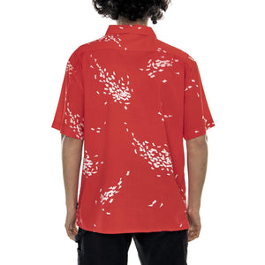 Lovitz Woven Red/White - Camicia Maniche Corte Uomo 01091-RDWHT . BRIXTON 