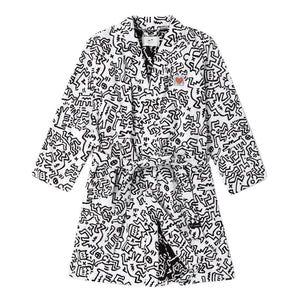 Slow Tide x Keith Haring - Breakers Robe White - Accappatoio Multicolore ST849-ST850-WHITE  SLOWTIDE 