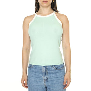 Cropped Halter Top Seafoam - Canottiera Donna Verde 112350226  LEE 