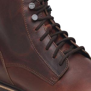 Highwood Lace Mid Men chocolate, Natural Leather - Stivaletti Uomo Marroni 1028241  BIRKENSTOCK 