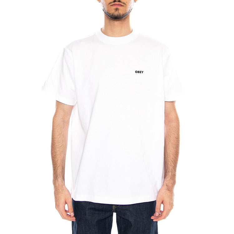 Established Works Bold Tee SS White - Maglietta Girocollo Uomo Bianca 131080365 WHT OBEY 