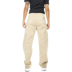W' Pierce Pant Straight Dusty H Brown faded - Pantaloni Denim Jeans Donna Beige I030289-07EFH  CARHARTT WIP 