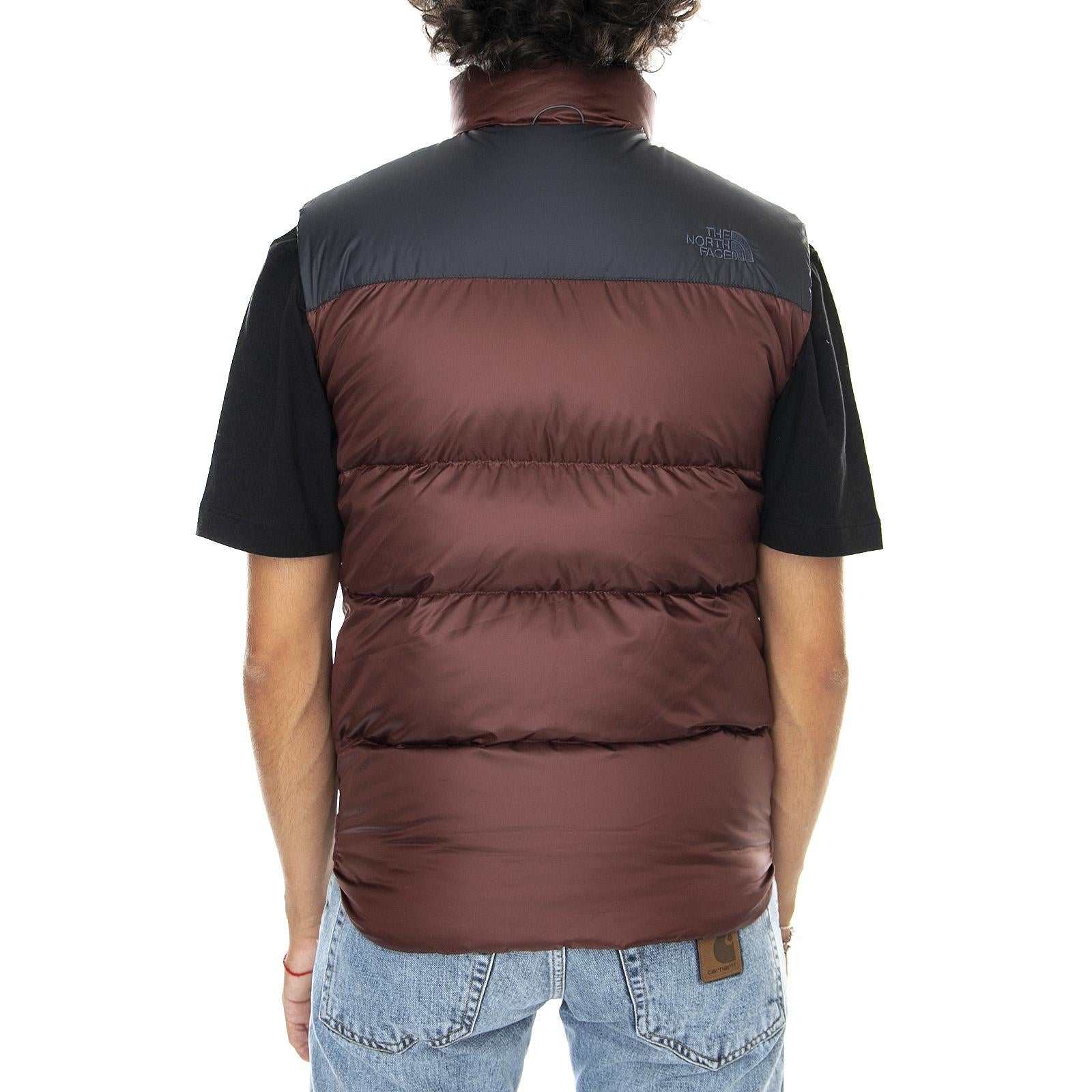 Men Nuptse III Vest Jacket -Sequoia Red - Giacca Smanicata Uomo Bordeaux T933J538X  THE NORTH FACE 