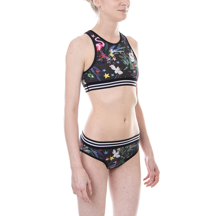 SWIMMING SUIT BLACK ALLOVER MULTICOLOR 110739-GP5410  CHAMPION 
