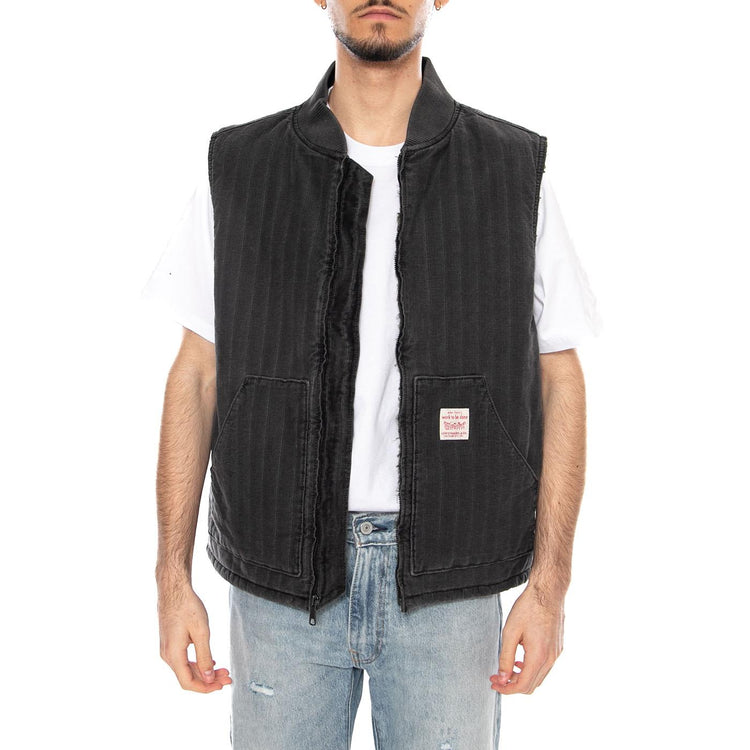 Sansome Vest Double Duty T Black - Giacca Smanicata Uomo Nera A8580-0004 . LEVIS 