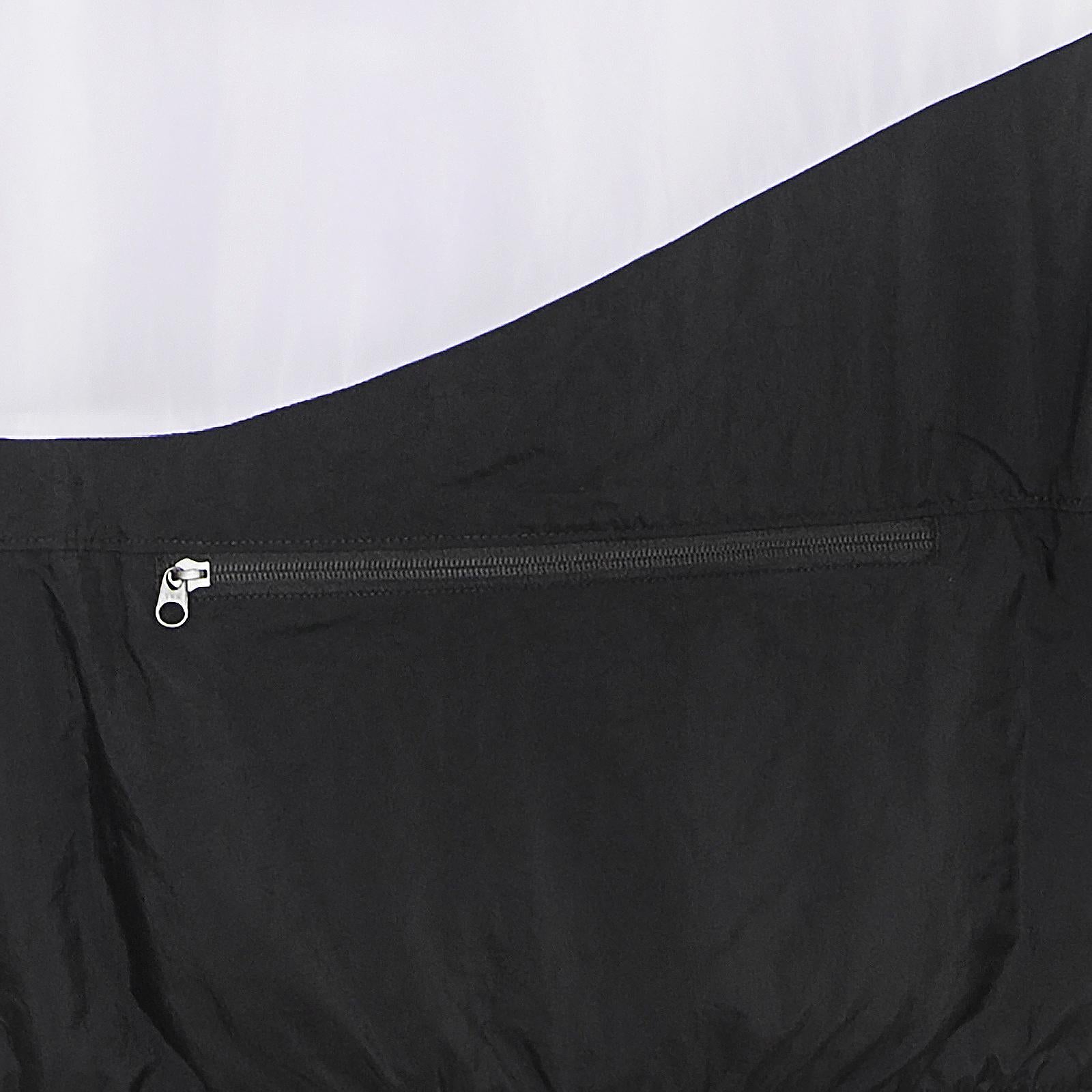 M NSW VW SWOOSH WVN HLFZIP JKT BLACK/WHITE/WHITE AJ2696-010  NIKE 