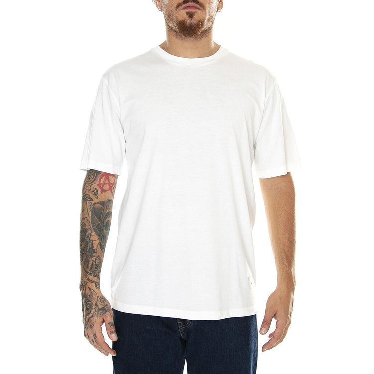 M' Essential T-Shirt Bone - Maglietta Girocollo Uomo Bianca 6010108-11-4300  CAT 