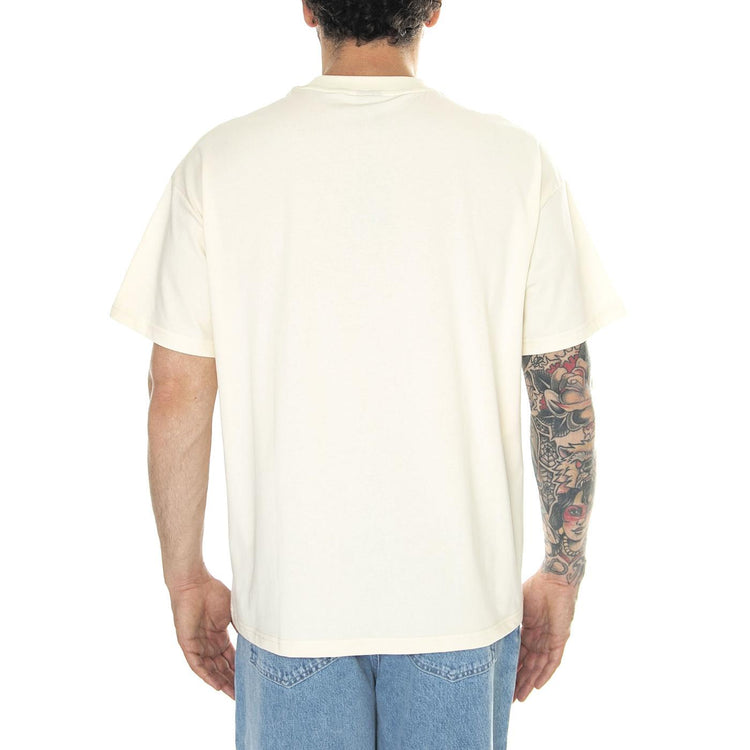 Leave-Mi Tee Off White - Maglietta Girocollo Uomo Beige FNKSS24-20312  FUNKY 