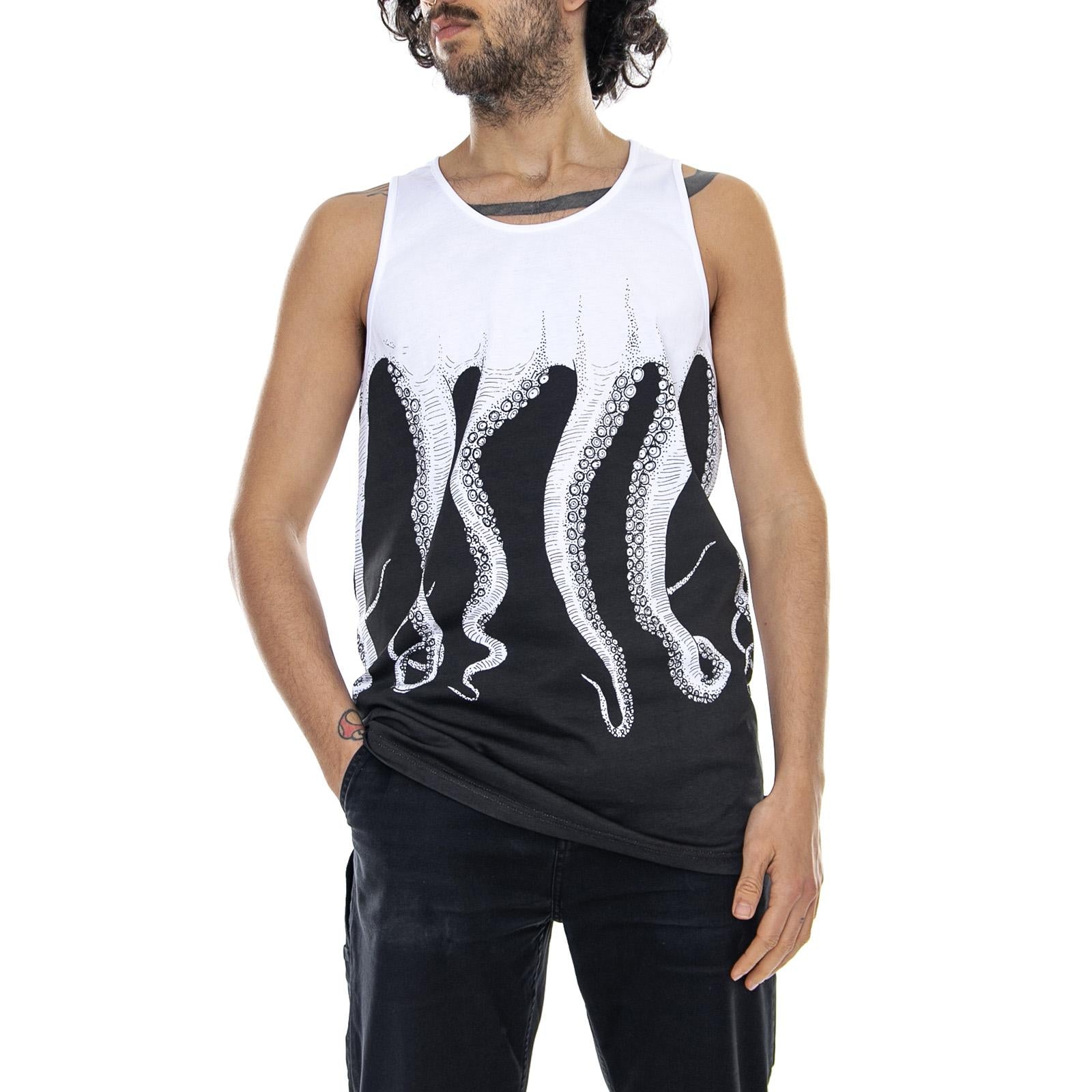  19SOTT01-WHITE-BLACK  OCTOPUS 