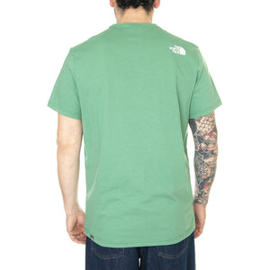 M S/S Simple Dome Tee EU Deep Grass Green - Maglietta Girocollo Uomo Verde NF0A2TX5N111  THE NORTH FACE 