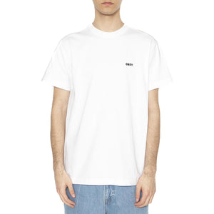 Established Works Bold Tee SS White - Maglietta Girocollo Uomo Bianca 131080365-WHT . OBEY 