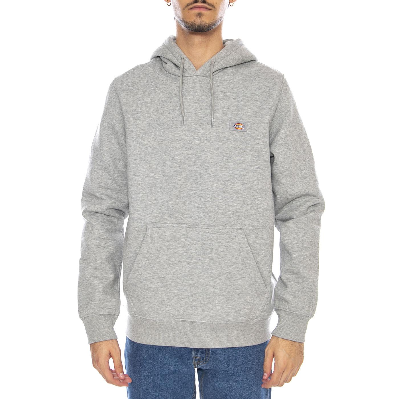 Oakport Hoodie Heather Grey - Felpa con Cappuccio Uomo Grigia DK0A4XCDHG01  DICKIES 