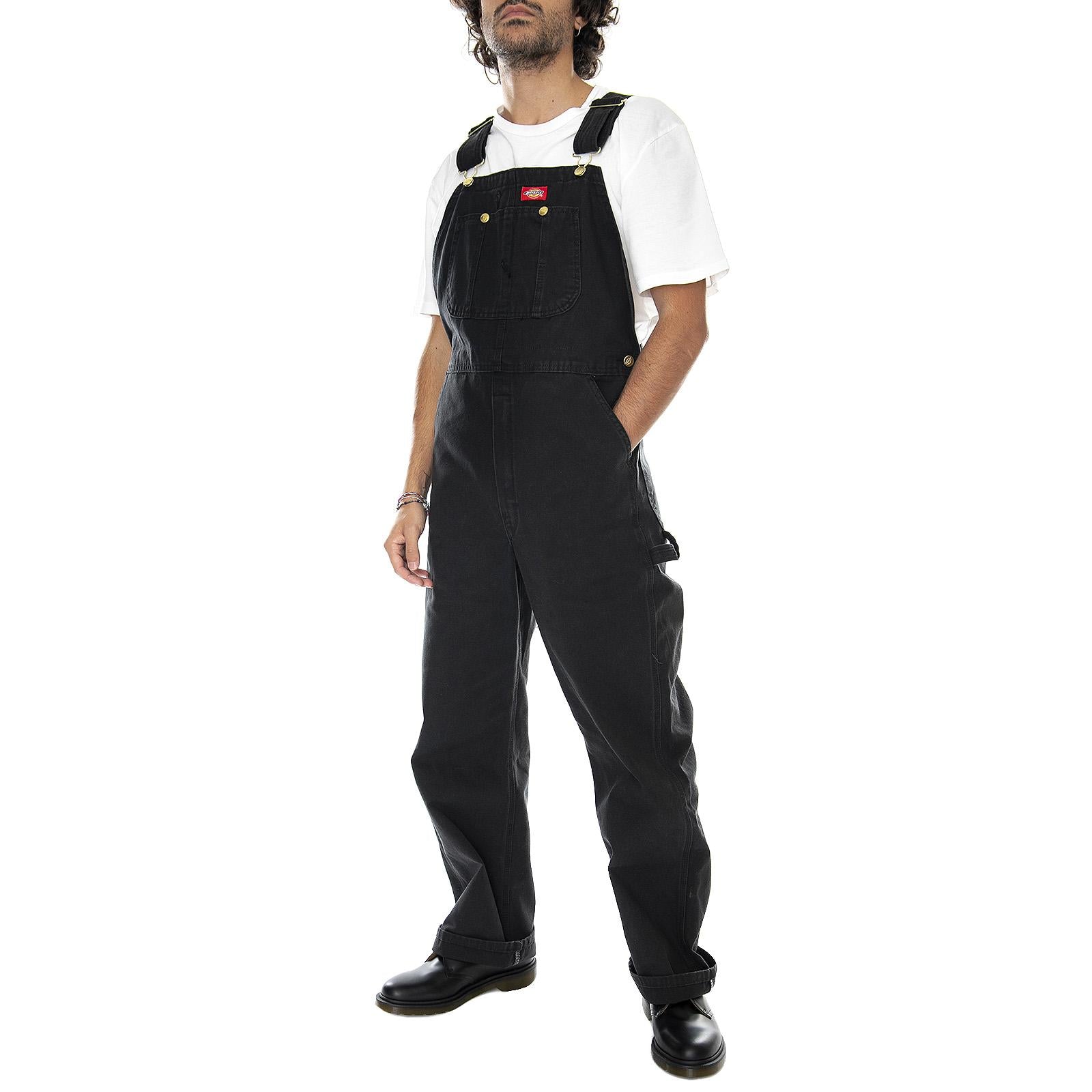 Bib Overall Black - Salopette Uomo Nera DK0DB100BLK1  DICKIES 