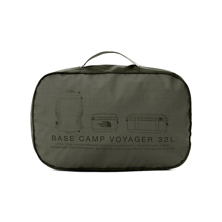 Base Camp Voyager Duffel 32L New Green / TNF Black - Borsa a Tracolla Verde NF0A52RRBQW1  THE NORTH FACE 