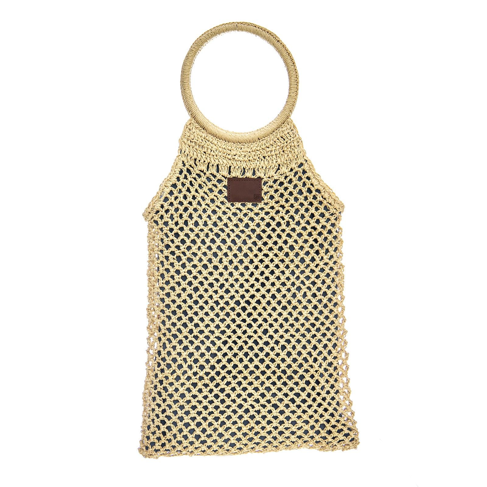 Courtney - Tan/Blue - Borsa in Paglia 05252-TANBL . BRIXTON 